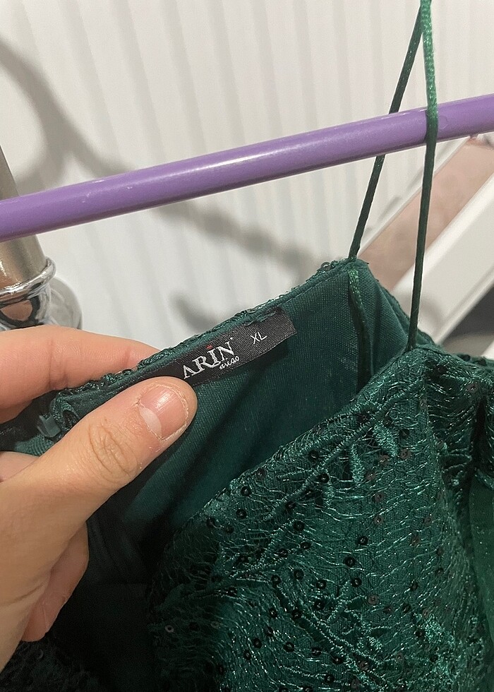 Yeşıl elbise - Görsel 4