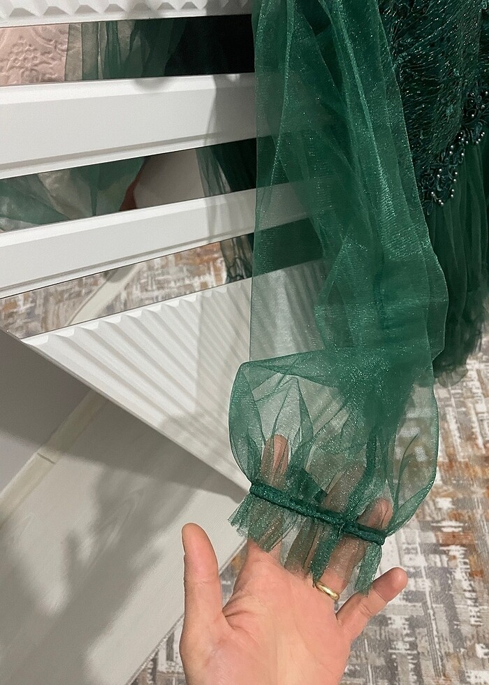 Yeşıl elbise - Görsel 5