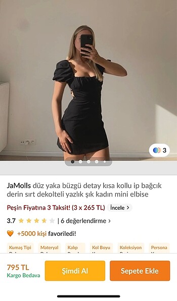 l Beden siyah Renk Sıyah elbise