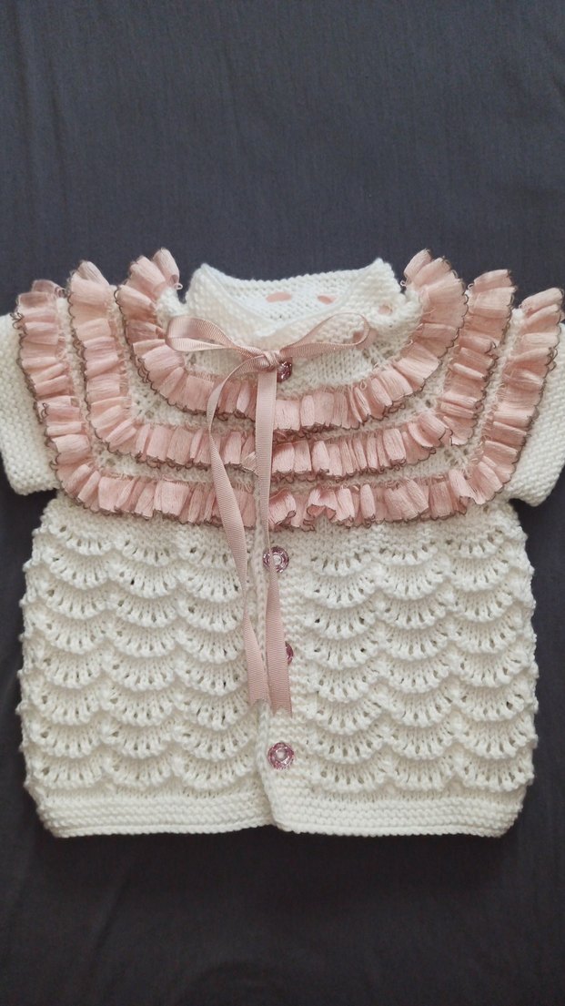 Bej V Yakalı Kadın Triko Süveter - Görsel 3