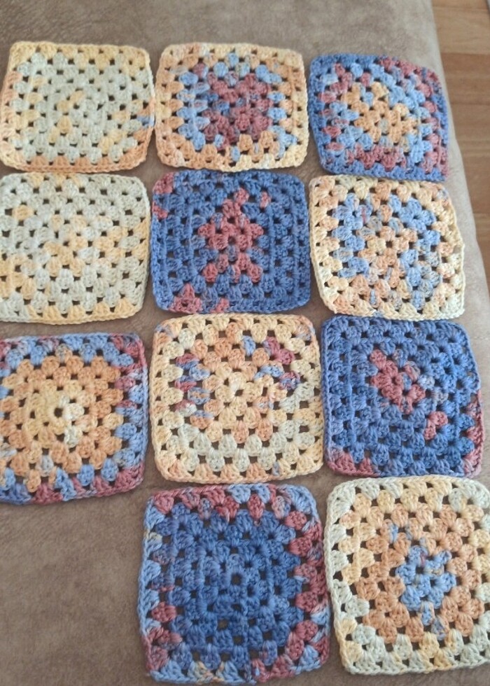 10 cm ölçüsünde  örgü motifler - Görsel 3