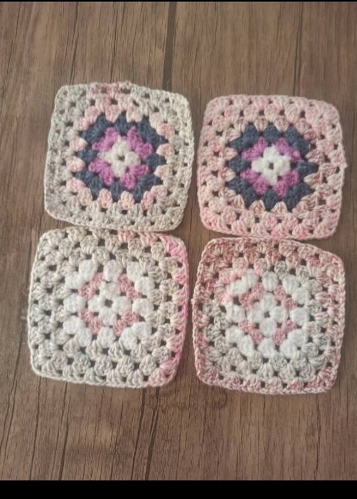 10 cm ölçüsünde  örgü motifler - Görsel 4