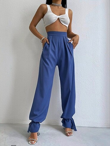 s Beden mavi Renk Mavi kumaş pantalon