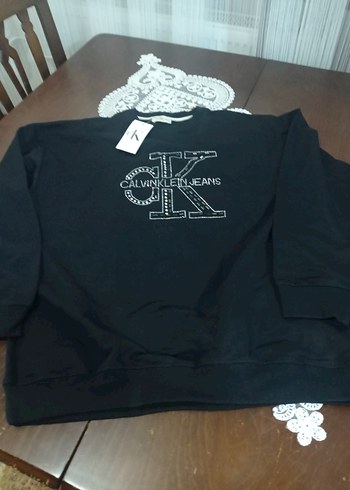 Calvin Klein Jeans Siyah Baskılı Sweatshirt