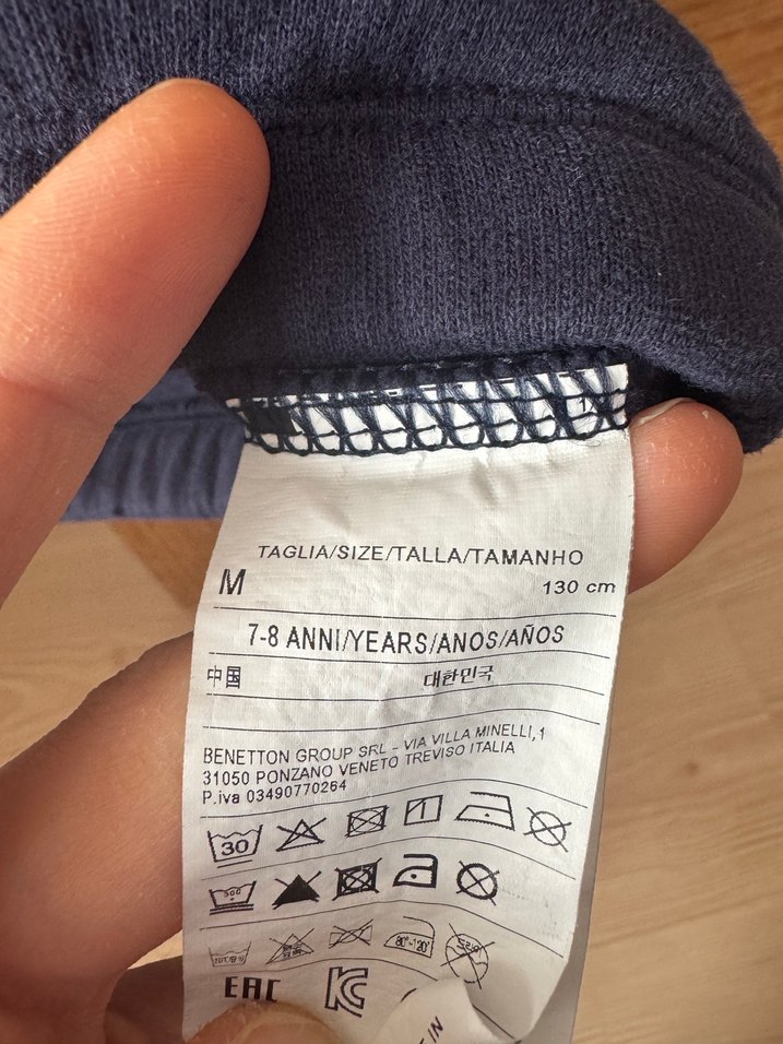 Benetton Lacivert Fermuarlı Sweatshirt - Görsel 5