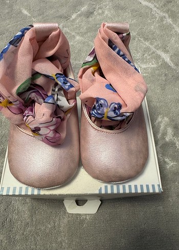 Kız Çocuk Pembe Baskılı Tokalı Babet - Görsel 4