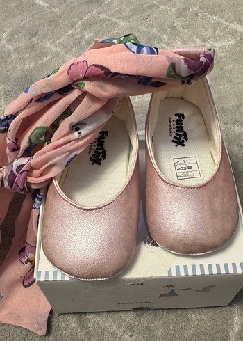 Kız Çocuk Pembe Baskılı Tokalı Babet - Görsel 2