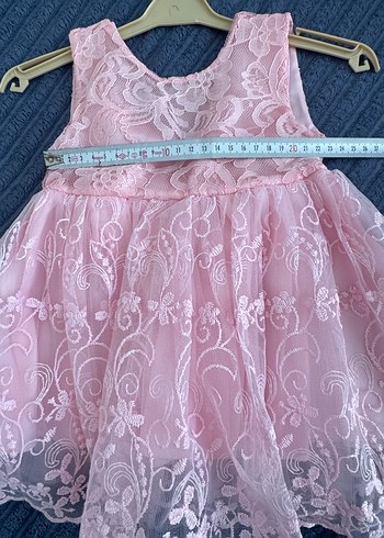 Pembe Dantel Detaylı Bebek Kız Kombini - Görsel 5