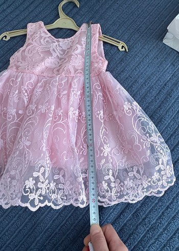 Pembe Dantel Detaylı Bebek Kız Kombini - Görsel 4