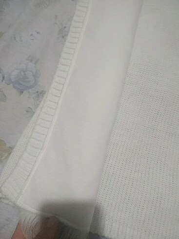 l Beden beyaz Renk Kotton tüylü yelek 