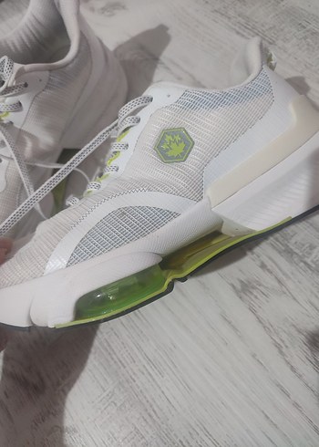 Beyaz Bağcıklı  Spor Ayakkabı - Görsel 3