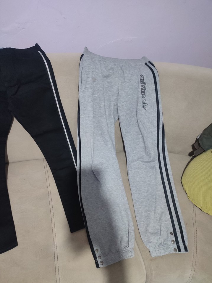 Genç Kızlar İçin Gri ve Siyah Esnek Eşofmanlar toplu tek fiyat - Görsel 3