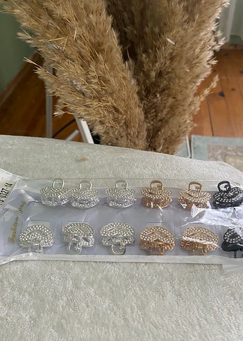 Pul İşlemeli Çok Renkli Saç Tokaları - Görsel 2