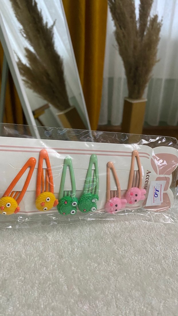 Renkli Boncuklu Çocuk Toka Seti - Görsel 2