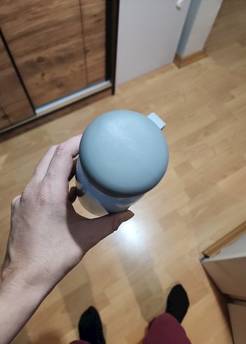 Pastel Mavi Çocuk Termos Şişesi - Görsel 2