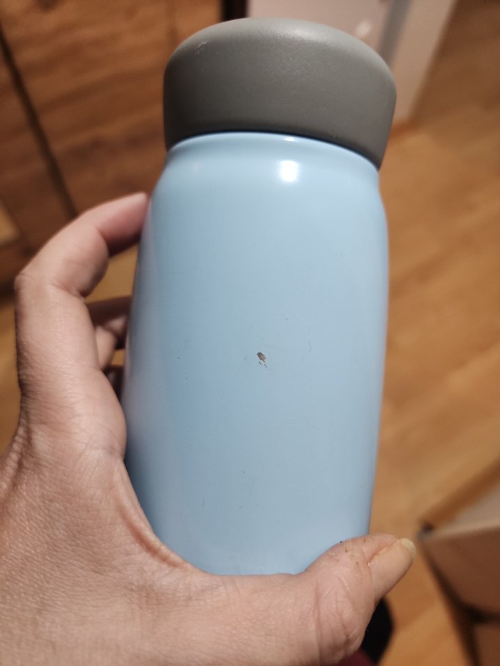 Pastel Mavi Çocuk Termos Şişesi - Görsel 5