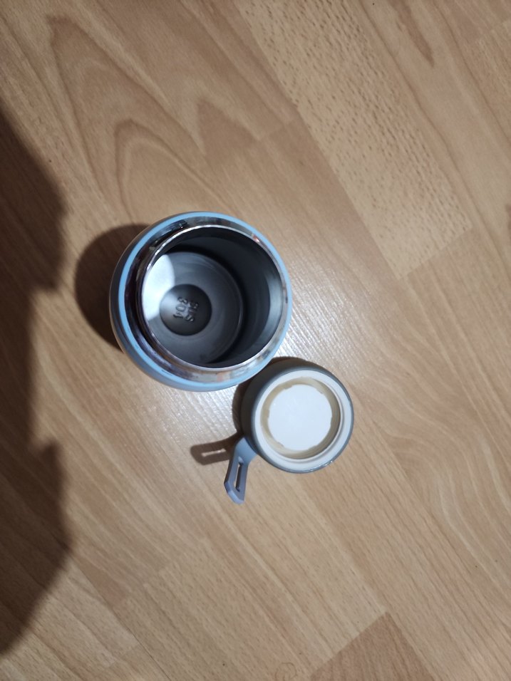 Pastel Mavi Çocuk Termos Şişesi - Görsel 3