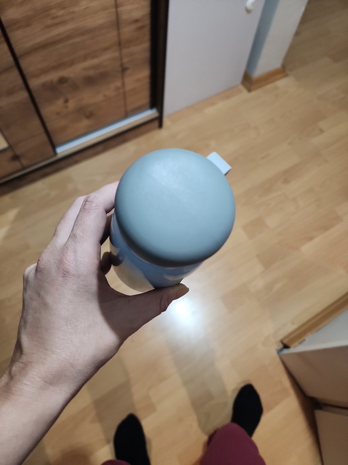 Pastel Mavi Çocuk Termos Şişesi - Görsel 2