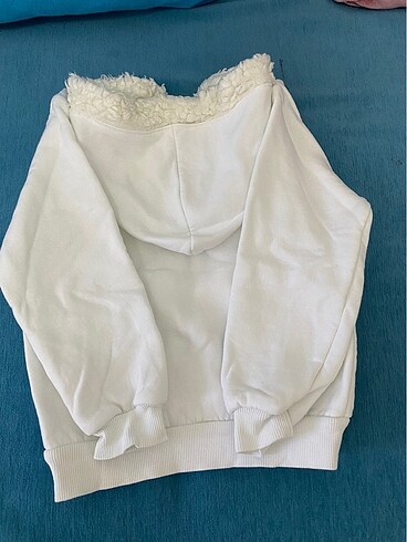 24-36 Ay Beden beyaz Renk Kız çocuk kapişonlu sweatsört