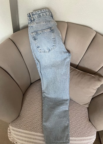 Trendyol & Milla Kadın Bej Bol Kesim Midi Denim Pantolon