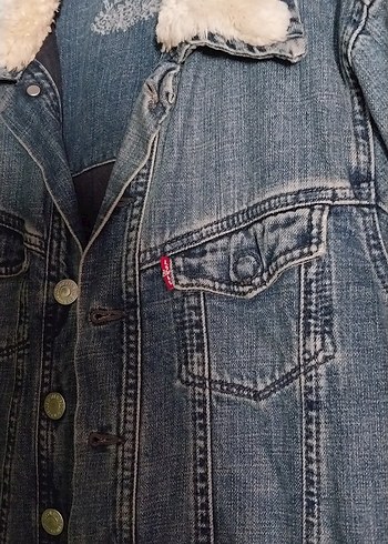 Levis Mavi Denim Ceket İci Kumasli