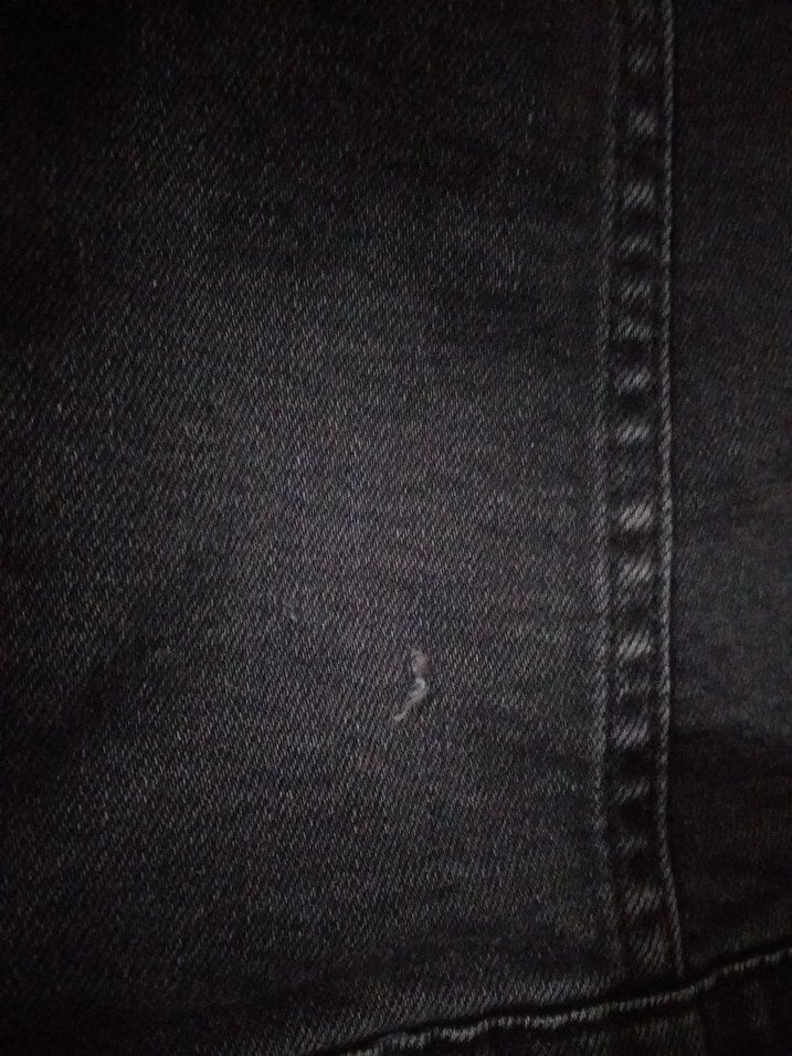 Siyah Düğmeli Kadın Kot Ceket - Görsel 4