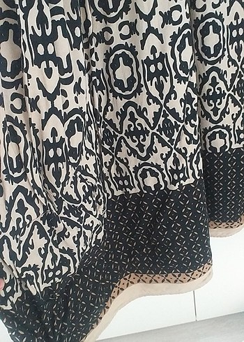 Püsküllü Bohem Desenli Uzun Elbise - Görsel 4