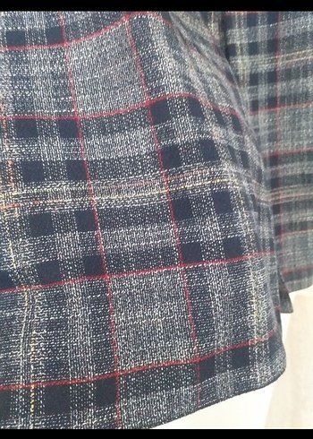 Gri Uzun Pilili Kadın Etek - Görsel 2