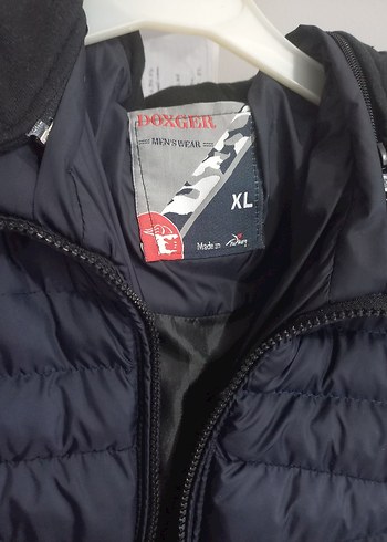 xl Beden Fermuarlı Kışlık Şişme Mont