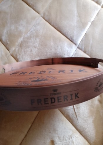 Parlak Kahverengi Ahşap tepsi - Görsel 2