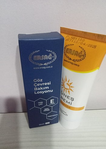 ERSAĞ Göz Çevresi Bakım Losyonu ve Güneş Kremi