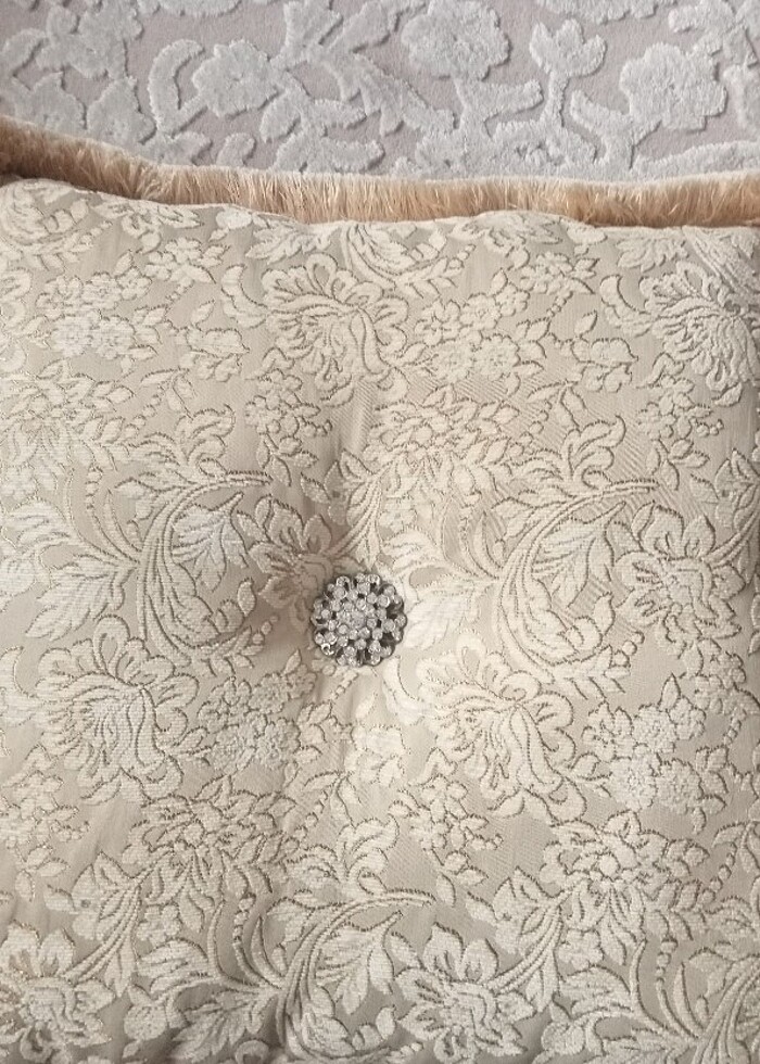 Dekoratif kare kırlent - Görsel 3