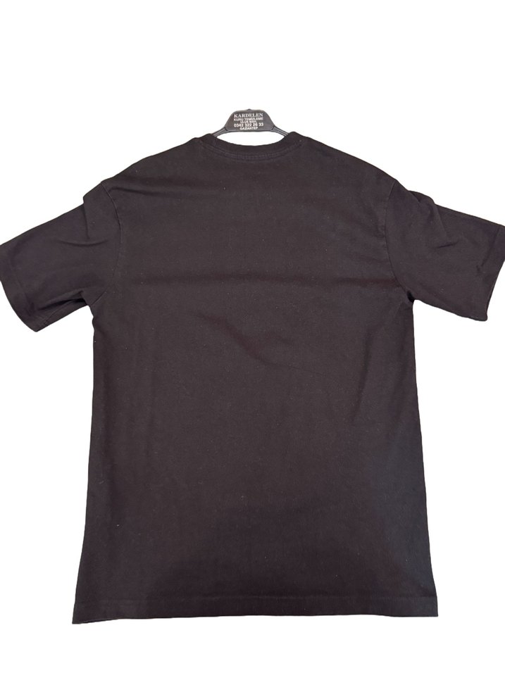 Erkek Siyah Kısa Kollu Basic Tişört - Görsel 2