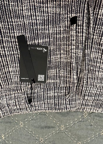 Gri Keten Bol Kesim Kemerli Erkek Şort - Görsel 3