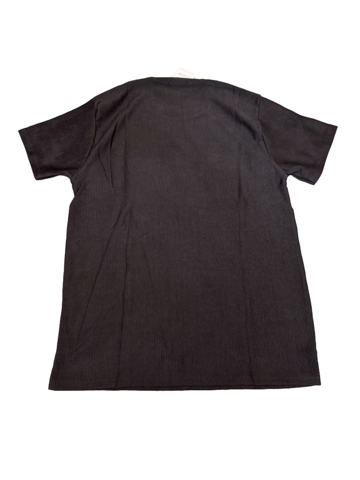 Lacoste Siyah Kısa Kollu Keten Tişört - Görsel 2