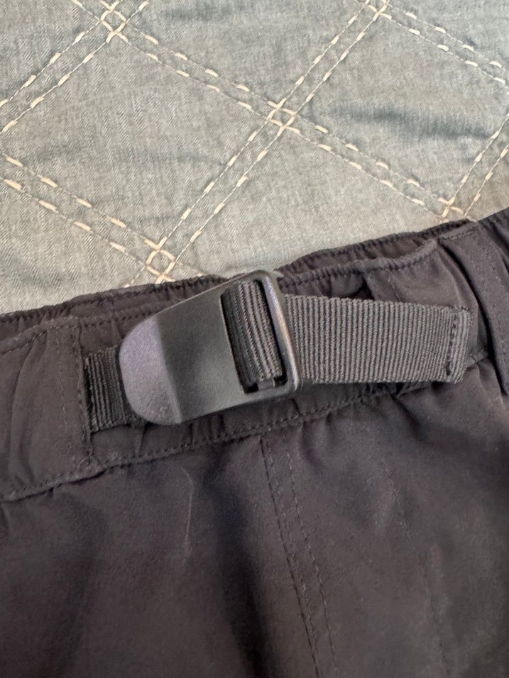 Kemerli siyah Erkek Şort - Görsel 4