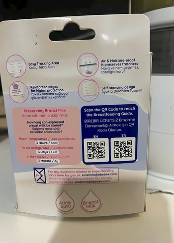 BabyMom Anne Sütü Saklama Poşeti 50 Adet - Görsel 3
