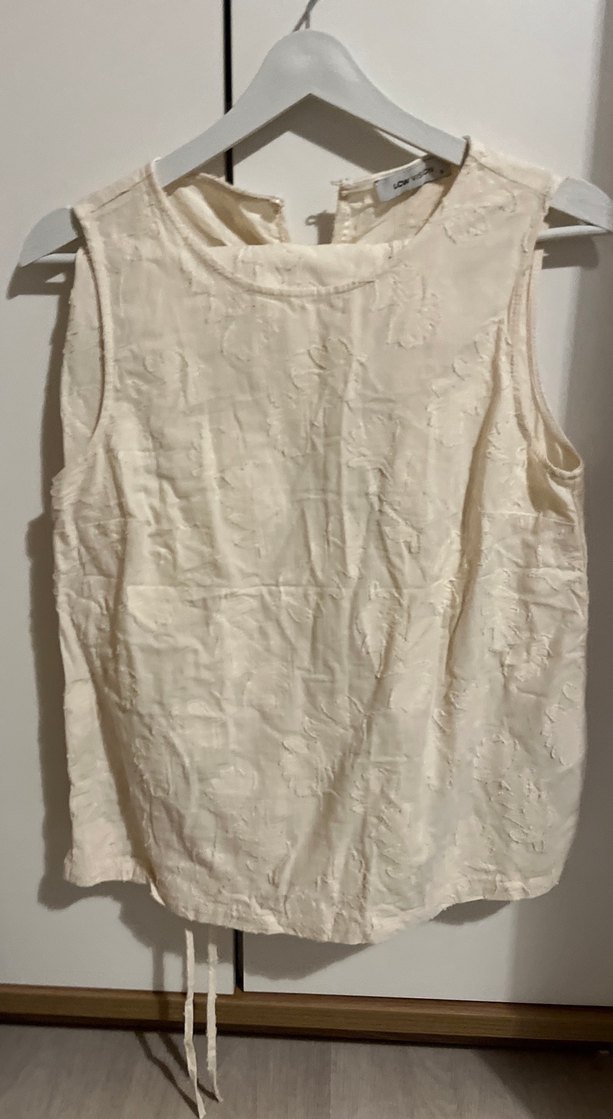 Kolsuz Bej Keten Bluz - Görsel 2