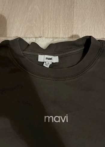 Mavi Siyah Kısa Kollu Rahat Kesim Tişört - Görsel 4