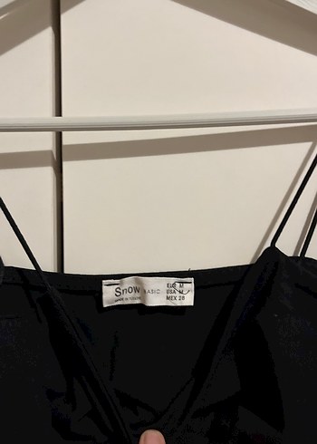 Siyah Süet İnce Askılı Kadın Atlet - Görsel 5