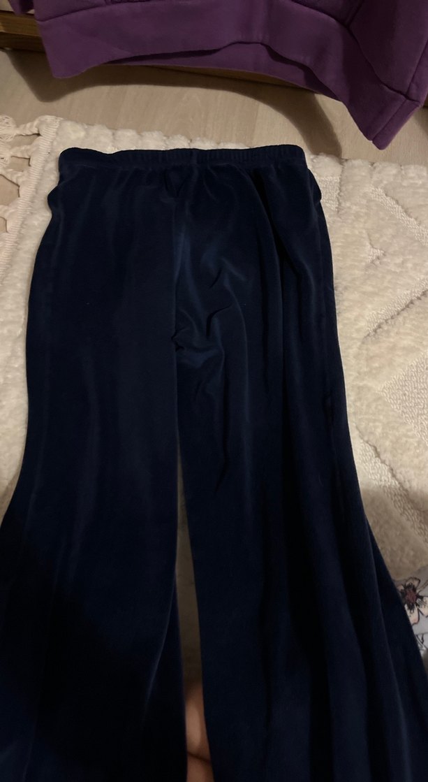 Mavi Hamile Kadife Pantolon - Görsel 2