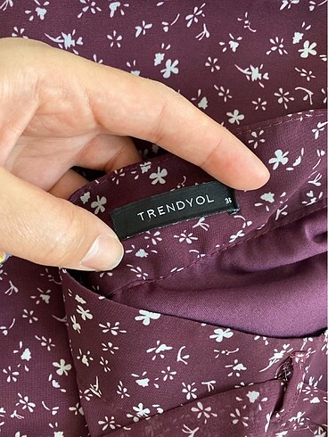 36 Beden bordo Renk Elbise
