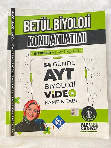 Betül biyoloji ayt konu anlatım video destekli defter
