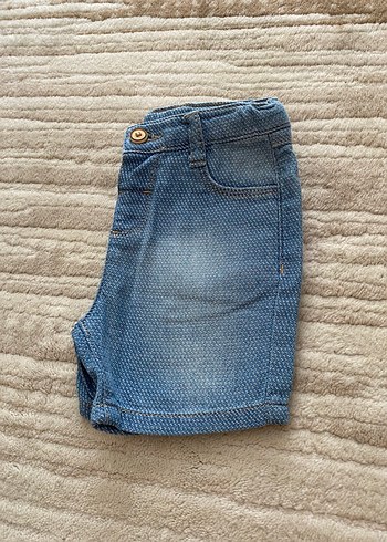 Düğmeli Mavi Erkek Kot Şort - Görsel 3