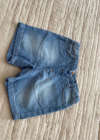 Düğmeli Mavi Erkek Kot Şort - Görsel 5