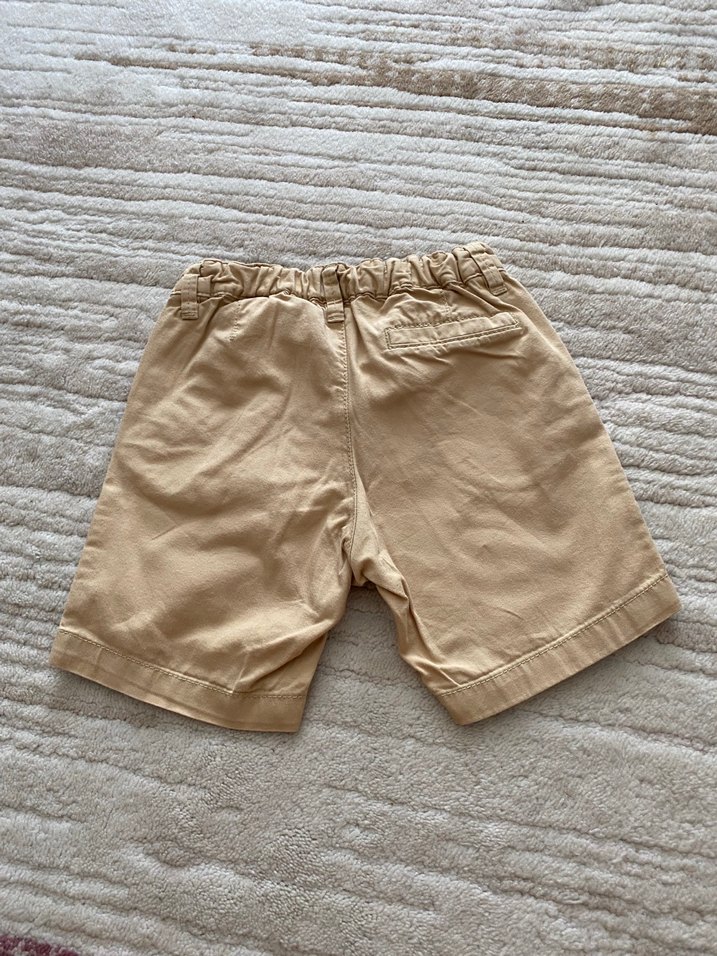 Erkek Bej Regular Fit Pamuk Şort - Görsel 2