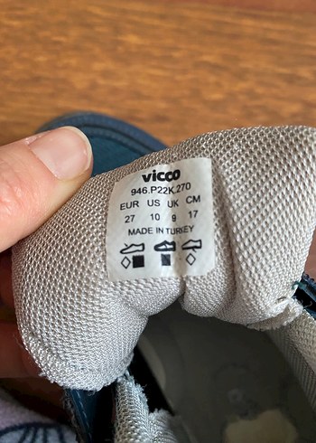 Mavi Gri Erkek Çocuk Botları Velcro - Görsel 5