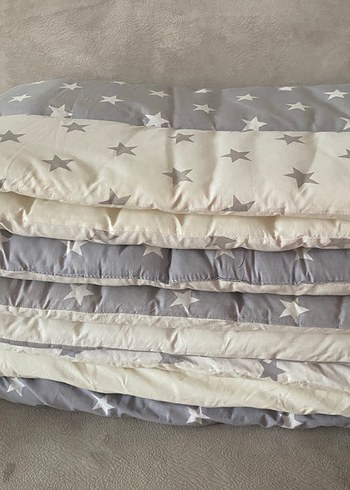 Gri Yıldız Desenli Çocuk Uyku Seti - Görsel 2