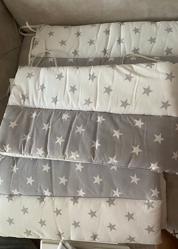 Gri Yıldız Desenli Çocuk Uyku Seti - Görsel 3