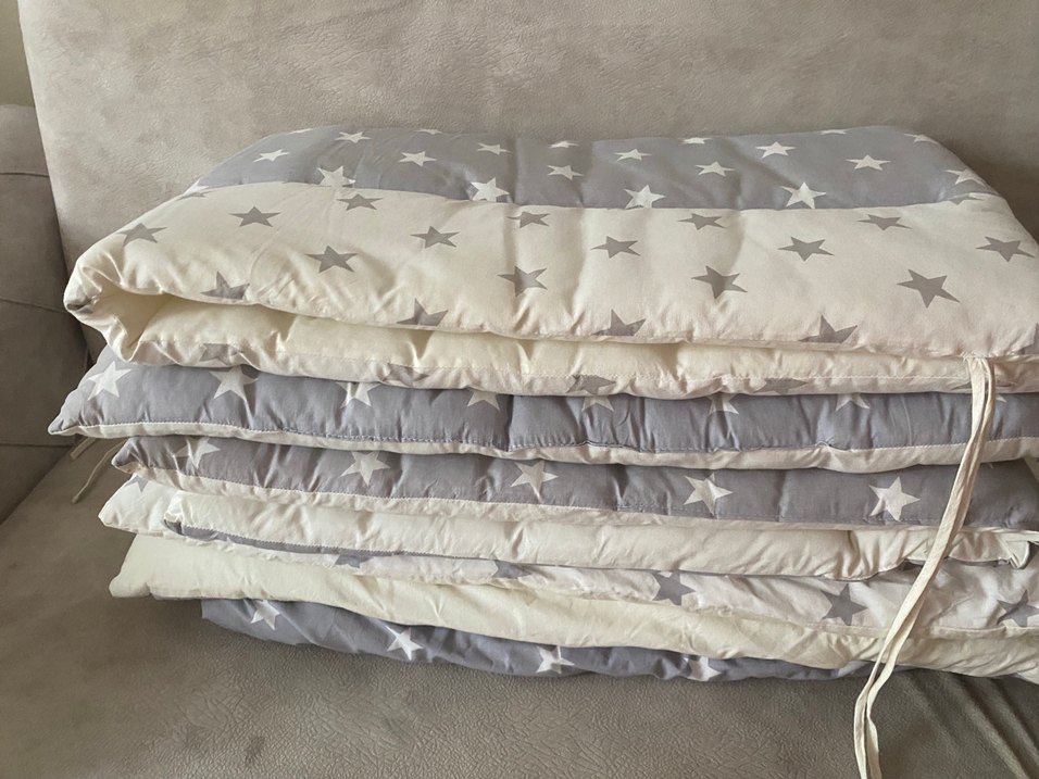 Gri Yıldız Desenli Çocuk Uyku Seti - Görsel 2